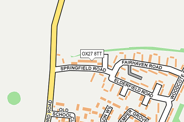 OX27 8TT map - OS OpenMap – Local (Ordnance Survey) OX27 8TT map - OS OpenMap – Local (Ordnance Survey)