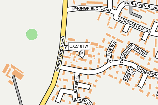 OX27 8TW map - OS OpenMap – Local (Ordnance Survey) OX27 8TW map - OS OpenMap – Local (Ordnance Survey)