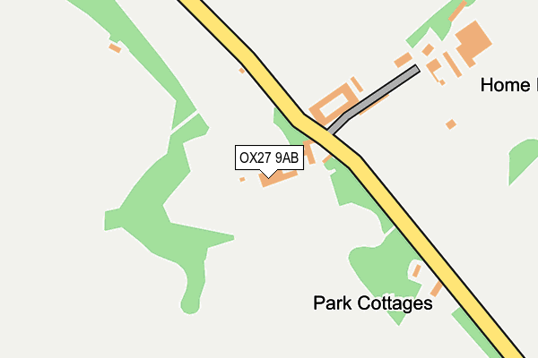 OX27 9AB map - OS OpenMap – Local (Ordnance Survey) OX27 9AB map - OS OpenMap – Local (Ordnance Survey)