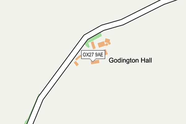 OX27 9AE map - OS OpenMap – Local (Ordnance Survey) OX27 9AE map - OS OpenMap – Local (Ordnance Survey)