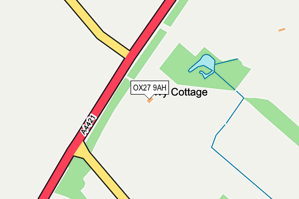 OX27 9AH map - OS OpenMap – Local (Ordnance Survey) OX27 9AH map - OS OpenMap – Local (Ordnance Survey)