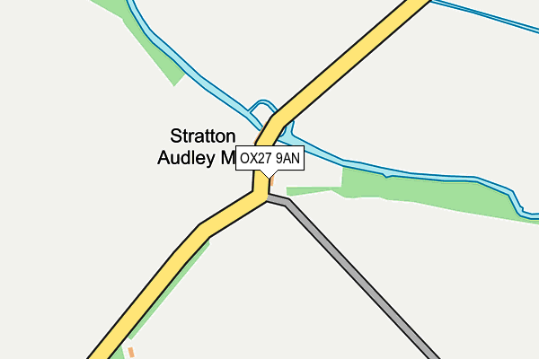 OX27 9AN map - OS OpenMap – Local (Ordnance Survey)