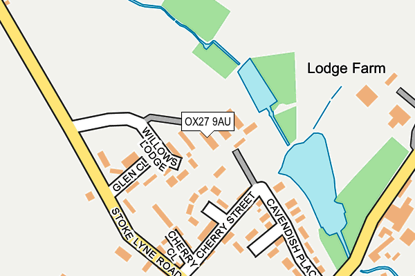 OX27 9AU map - OS OpenMap – Local (Ordnance Survey) OX27 9AU map - OS OpenMap – Local (Ordnance Survey)