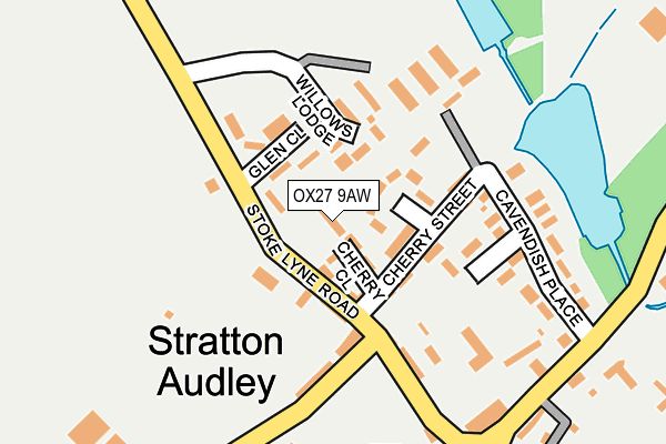 OX27 9AW map - OS OpenMap – Local (Ordnance Survey) OX27 9AW map - OS OpenMap – Local (Ordnance Survey)