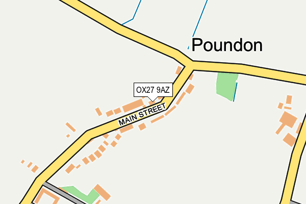 OX27 9AZ map - OS OpenMap – Local (Ordnance Survey) OX27 9AZ map - OS OpenMap – Local (Ordnance Survey)