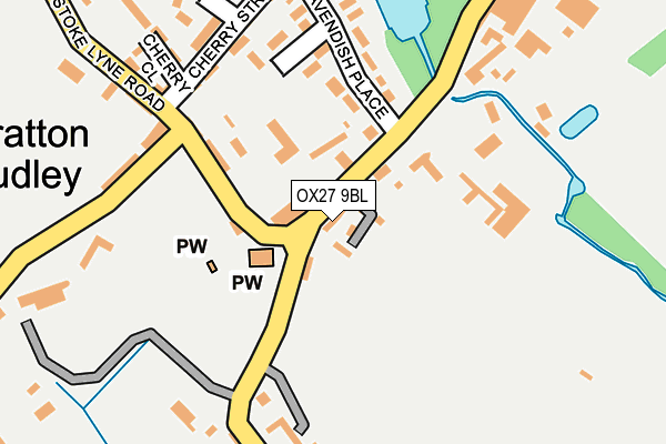 OX27 9BL map - OS OpenMap – Local (Ordnance Survey) OX27 9BL map - OS OpenMap – Local (Ordnance Survey)