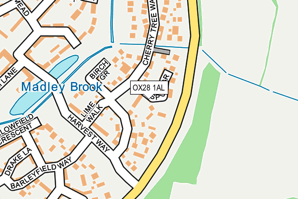 OX28 1AL map - OS OpenMap – Local (Ordnance Survey) OX28 1AL map - OS OpenMap – Local (Ordnance Survey)