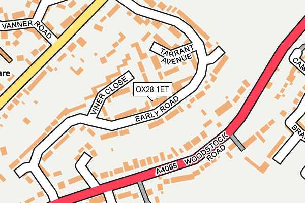 OX28 1ET map - OS OpenMap – Local (Ordnance Survey) OX28 1ET map - OS OpenMap – Local (Ordnance Survey)