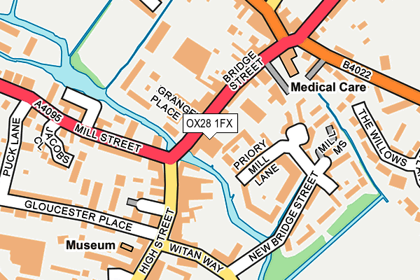 OX28 1FX map - OS OpenMap – Local (Ordnance Survey) OX28 1FX map - OS OpenMap – Local (Ordnance Survey)