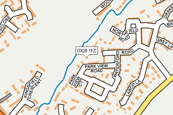 OX28 1FZ map - OS OpenMap – Local (Ordnance Survey) OX28 1FZ map - OS OpenMap – Local (Ordnance Survey)