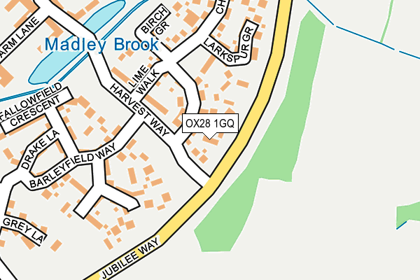OX28 1GQ map - OS OpenMap – Local (Ordnance Survey) OX28 1GQ map - OS OpenMap – Local (Ordnance Survey)