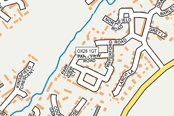 OX28 1GT map - OS OpenMap – Local (Ordnance Survey) OX28 1GT map - OS OpenMap – Local (Ordnance Survey)