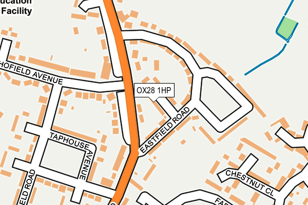 OX28 1HP map - OS OpenMap – Local (Ordnance Survey) OX28 1HP map - OS OpenMap – Local (Ordnance Survey)