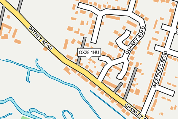 OX28 1HU map - OS OpenMap – Local (Ordnance Survey) OX28 1HU map - OS OpenMap – Local (Ordnance Survey)