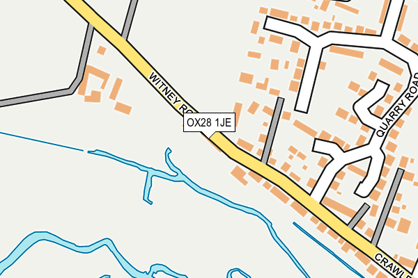 OX28 1JE map - OS OpenMap – Local (Ordnance Survey) OX28 1JE map - OS OpenMap – Local (Ordnance Survey)