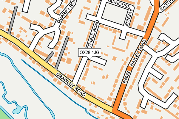 OX28 1JG map - OS OpenMap – Local (Ordnance Survey) OX28 1JG map - OS OpenMap – Local (Ordnance Survey)