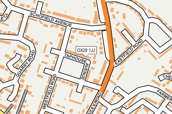 OX28 1JJ map - OS OpenMap – Local (Ordnance Survey) OX28 1JJ map - OS OpenMap – Local (Ordnance Survey)