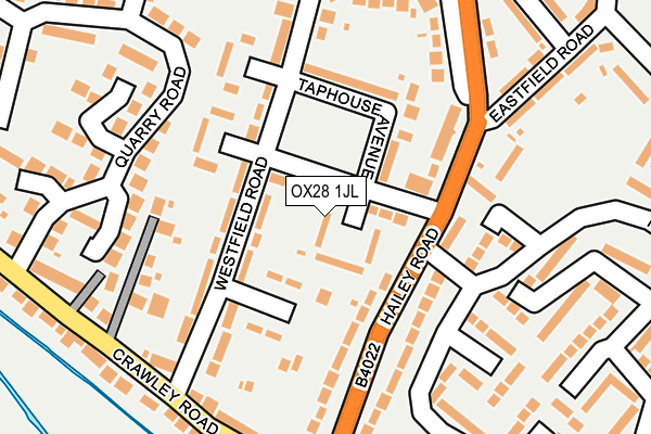 OX28 1JL map - OS OpenMap – Local (Ordnance Survey) OX28 1JL map - OS OpenMap – Local (Ordnance Survey)