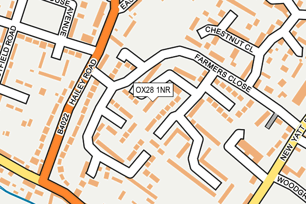 OX28 1NR map - OS OpenMap – Local (Ordnance Survey) OX28 1NR map - OS OpenMap – Local (Ordnance Survey)