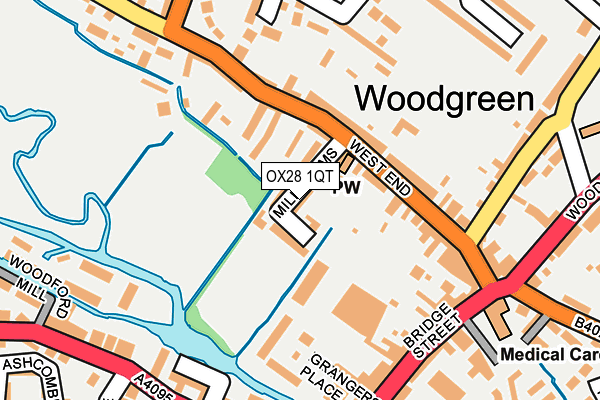 OX28 1QT map - OS OpenMap – Local (Ordnance Survey) OX28 1QT map - OS OpenMap – Local (Ordnance Survey)