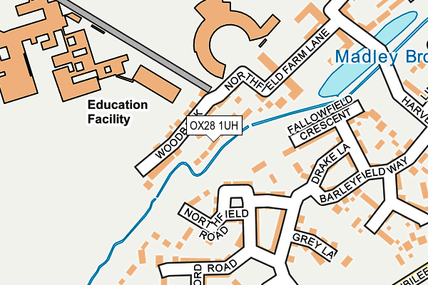 OX28 1UH map - OS OpenMap – Local (Ordnance Survey) OX28 1UH map - OS OpenMap – Local (Ordnance Survey)