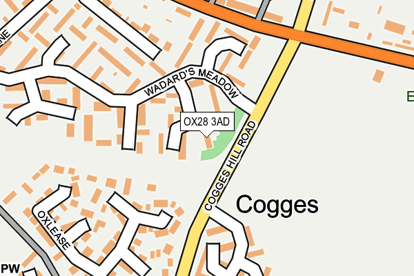 OX28 3AD map - OS OpenMap – Local (Ordnance Survey) OX28 3AD map - OS OpenMap – Local (Ordnance Survey)