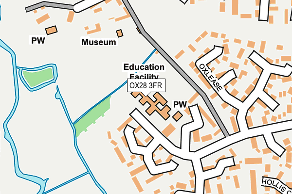 OX28 3FR map - OS OpenMap – Local (Ordnance Survey) OX28 3FR map - OS OpenMap – Local (Ordnance Survey)