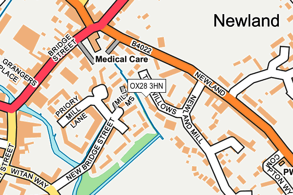 OX28 3HN map - OS OpenMap – Local (Ordnance Survey) OX28 3HN map - OS OpenMap – Local (Ordnance Survey)
