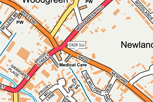 OX28 3JJ map - OS OpenMap – Local (Ordnance Survey) OX28 3JJ map - OS OpenMap – Local (Ordnance Survey)