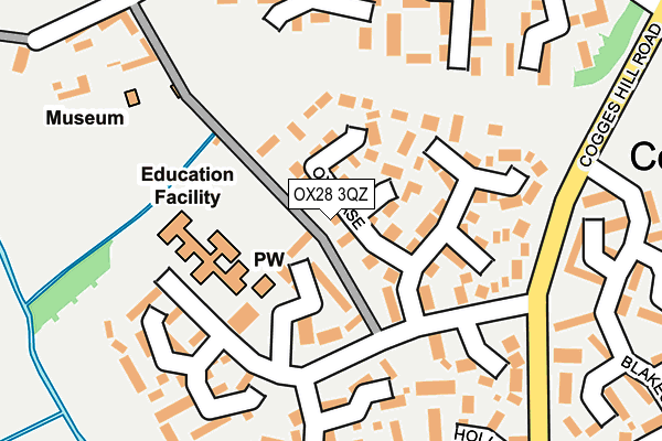 OX28 3QZ map - OS OpenMap – Local (Ordnance Survey) OX28 3QZ map - OS OpenMap – Local (Ordnance Survey)