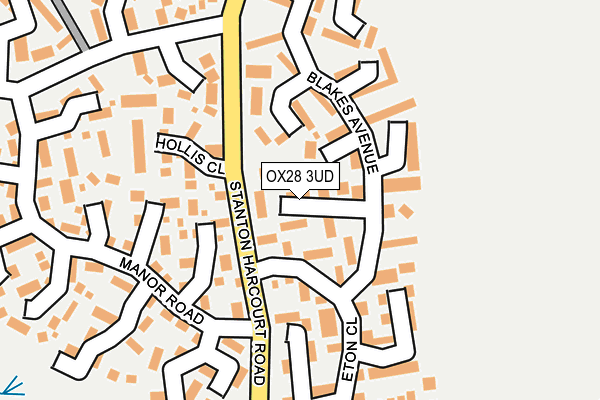 OX28 3UD map - OS OpenMap – Local (Ordnance Survey) OX28 3UD map - OS OpenMap – Local (Ordnance Survey)
