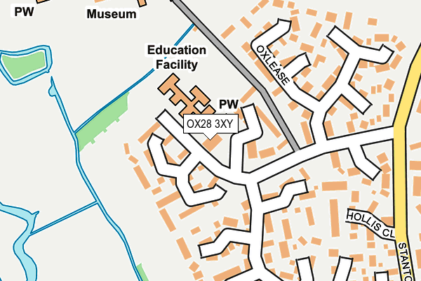 OX28 3XY map - OS OpenMap – Local (Ordnance Survey) OX28 3XY map - OS OpenMap – Local (Ordnance Survey)