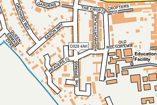 OX28 4AH map - OS OpenMap – Local (Ordnance Survey) OX28 4AH map - OS OpenMap – Local (Ordnance Survey)