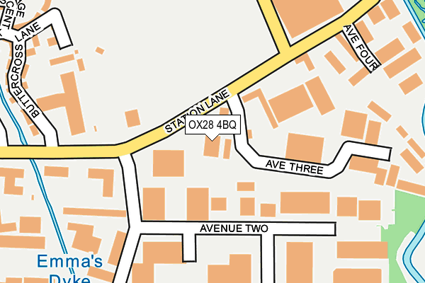 OX28 4BQ map - OS OpenMap – Local (Ordnance Survey) OX28 4BQ map - OS OpenMap – Local (Ordnance Survey)