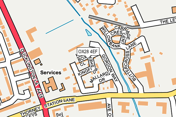 OX28 4EF map - OS OpenMap – Local (Ordnance Survey) OX28 4EF map - OS OpenMap – Local (Ordnance Survey)