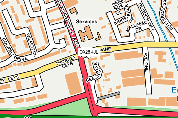 OX28 4JL map - OS OpenMap – Local (Ordnance Survey) OX28 4JL map - OS OpenMap – Local (Ordnance Survey)