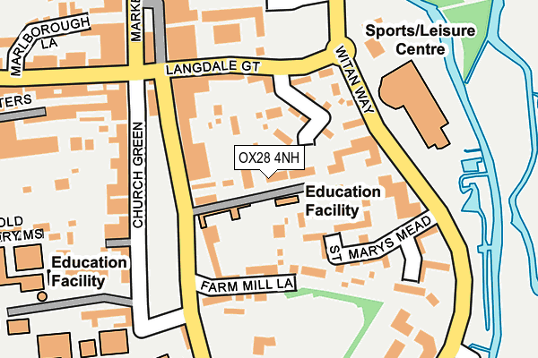 OX28 4NH map - OS OpenMap – Local (Ordnance Survey) OX28 4NH map - OS OpenMap – Local (Ordnance Survey)