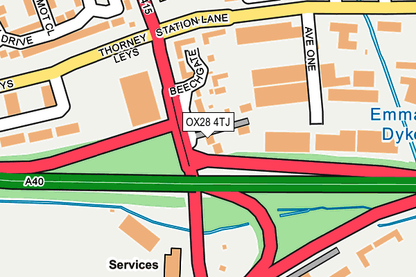 OX28 4TJ map - OS OpenMap – Local (Ordnance Survey) OX28 4TJ map - OS OpenMap – Local (Ordnance Survey)