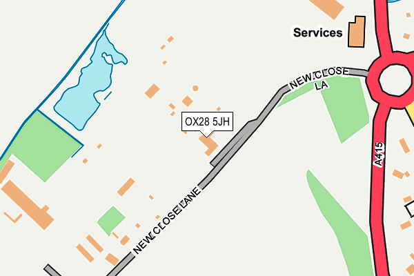 OX28 5JH map - OS OpenMap – Local (Ordnance Survey) OX28 5JH map - OS OpenMap – Local (Ordnance Survey)