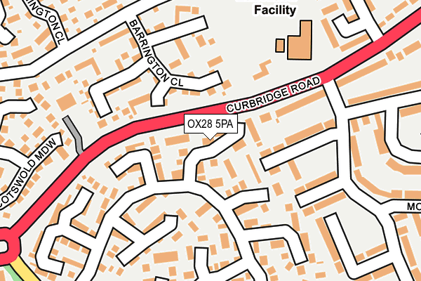 OX28 5PA map - OS OpenMap – Local (Ordnance Survey) OX28 5PA map - OS OpenMap – Local (Ordnance Survey)