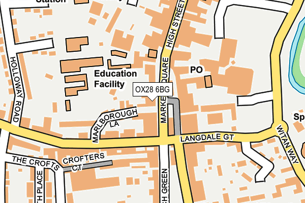 OX28 6BG map - OS OpenMap – Local (Ordnance Survey) OX28 6BG map - OS OpenMap – Local (Ordnance Survey)