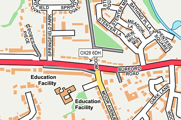 OX28 6DH map - OS OpenMap – Local (Ordnance Survey) OX28 6DH map - OS OpenMap – Local (Ordnance Survey)