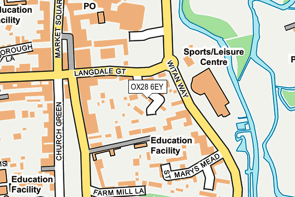 OX28 6EY map - OS OpenMap – Local (Ordnance Survey) OX28 6EY map - OS OpenMap – Local (Ordnance Survey)