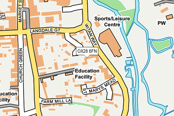 OX28 6FN map - OS OpenMap – Local (Ordnance Survey) OX28 6FN map - OS OpenMap – Local (Ordnance Survey)
