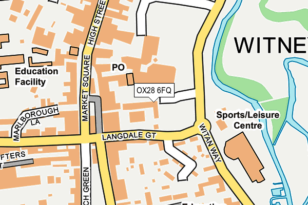 OX28 6FQ map - OS OpenMap – Local (Ordnance Survey)