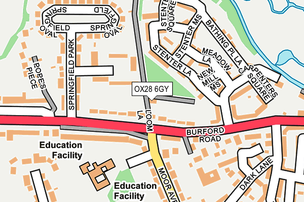 OX28 6GY map - OS OpenMap – Local (Ordnance Survey) OX28 6GY map - OS OpenMap – Local (Ordnance Survey)