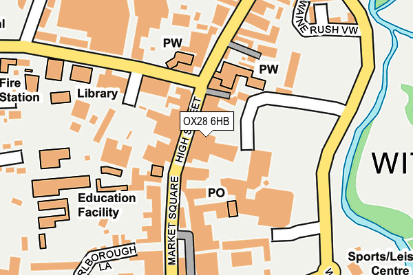 OX28 6HB map - OS OpenMap – Local (Ordnance Survey) OX28 6HB map - OS OpenMap – Local (Ordnance Survey)