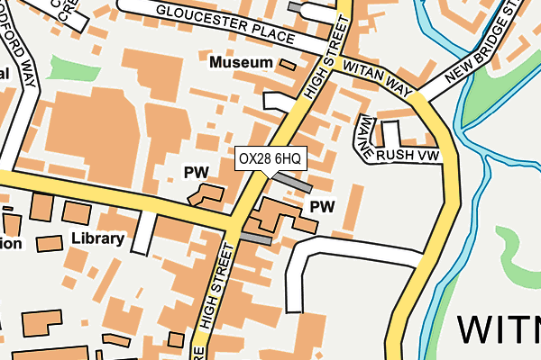 OX28 6HQ map - OS OpenMap – Local (Ordnance Survey)