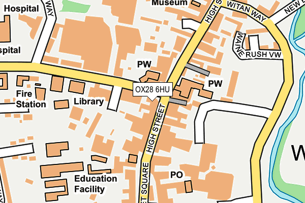OX28 6HU map - OS OpenMap – Local (Ordnance Survey) OX28 6HU map - OS OpenMap – Local (Ordnance Survey)