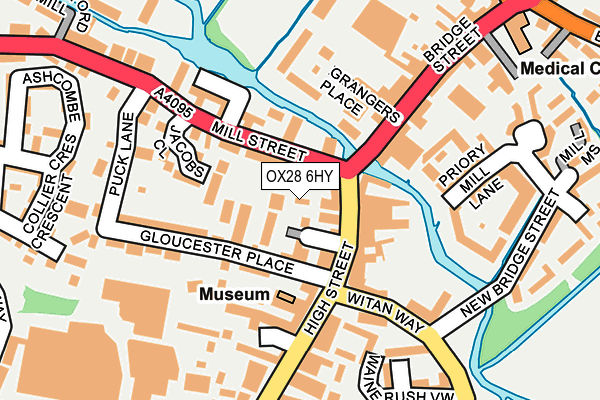 OX28 6HY map - OS OpenMap – Local (Ordnance Survey)